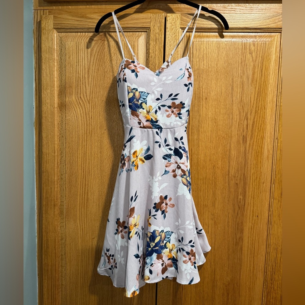 Windsor Floral Mini Dress with Spaghetti Straps